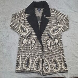 FDJ French Dressing Women's Open‎ Cardigan Jacket Size Medium
